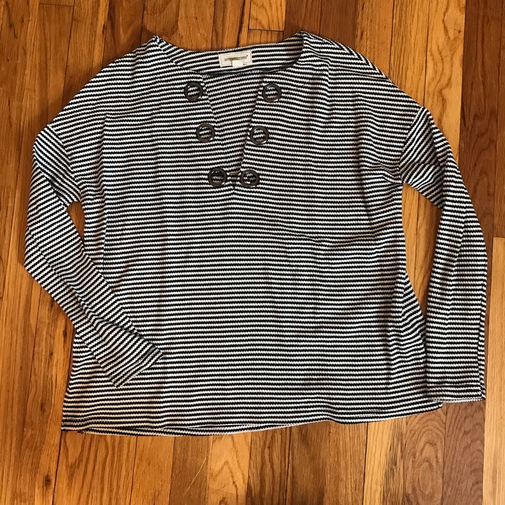 Striped over sized shirt